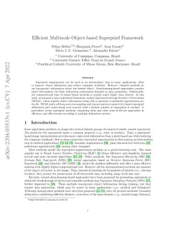 Efficient Multiscale Object-based Superpixel Framework