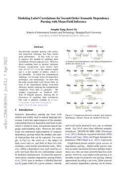 Modeling Label Correlations for Second-Order Semantic Dependency Parsing
  with Mean-Field Inference