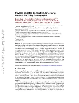 Physics-assisted Generative Adversarial Network for X-Ray Tomography