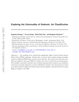 Exploring the Universality of Hadronic Jet Classification