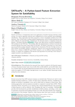 SATfeatPy -- A Python-based Feature Extraction System for Satisfiability
