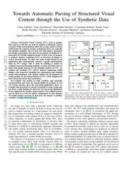 Towards Automatic Parsing of Structured Visual Content through the Use
  of Synthetic Data