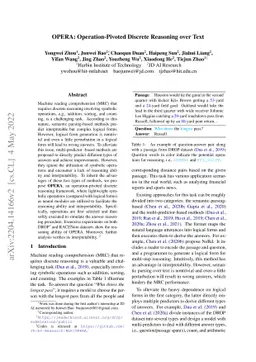 OPERA:Operation-Pivoted Discrete Reasoning over Text