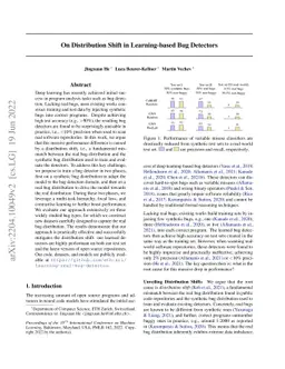 On Distribution Shift in Learning-based Bug Detectors