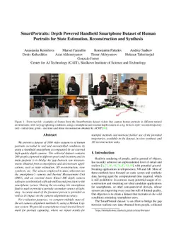 SmartPortraits: Depth Powered Handheld Smartphone Dataset of Human
  Portraits for State Estimation, Reconstruction and Synthesis
