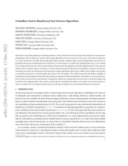 A Sandbox Tool to Bias(Stress)-Test Fairness Algorithms