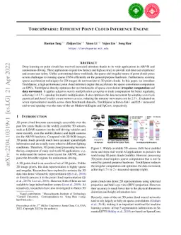 TorchSparse: Efficient Point Cloud Inference Engine
