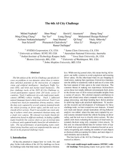 The 6th AI City Challenge