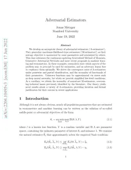 Adversarial Estimators