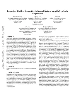 Exploring Hidden Semantics in Neural Networks with Symbolic Regression