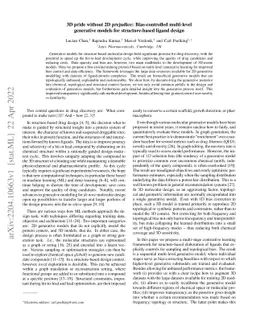3D pride without 2D prejudice: Bias-controlled multi-level generative
  models for structure-based ligand design