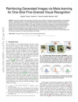 Reinforcing Generated Images via Meta-learning for One-Shot Fine-Grained
  Visual Recognition