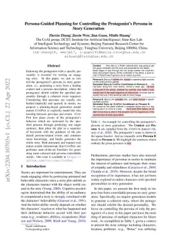 Persona-Guided Planning for Controlling the Protagonist's Persona in
  Story Generation