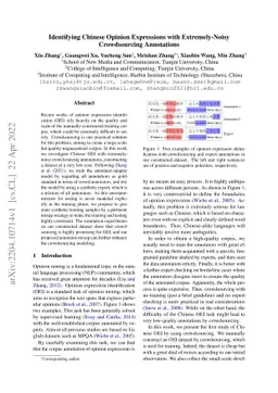 Identifying Chinese Opinion Expressions with Extremely-Noisy
  Crowdsourcing Annotations
