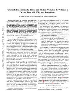 ParkPredict+: Multimodal Intent and Motion Prediction for Vehicles in
  Parking Lots with CNN and Transformer