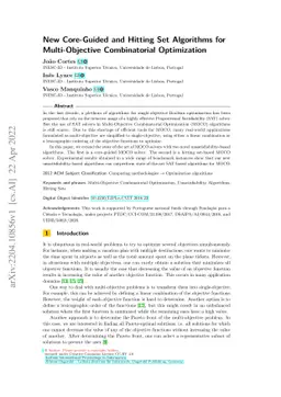 New Core-Guided and Hitting Set Algorithms for Multi-Objective
  Combinatorial Optimization