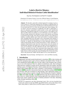 Label a Herd in Minutes: Individual Holstein-Friesian Cattle
  Identification