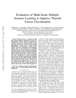 Evaluation of Multi-Scale Multiple Instance Learning to Improve Thyroid
  Cancer Classification