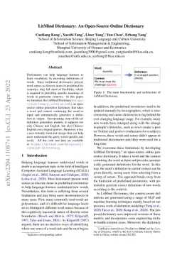 LitMind Dictionary: An Open-Source Online Dictionary