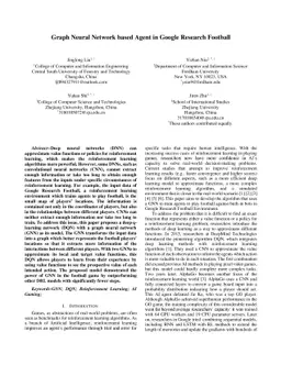 Graph Neural Network based Agent in Google Research Football