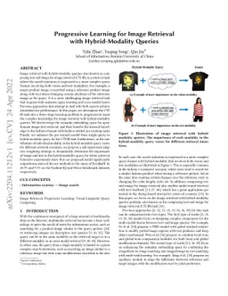 Progressive Learning for Image Retrieval with Hybrid-Modality Queries