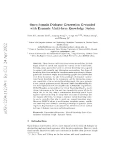 Open-domain Dialogue Generation Grounded with Dynamic Multi-form
  Knowledge Fusion