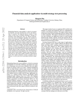 Financial data analysis application via multi-strategy text processing