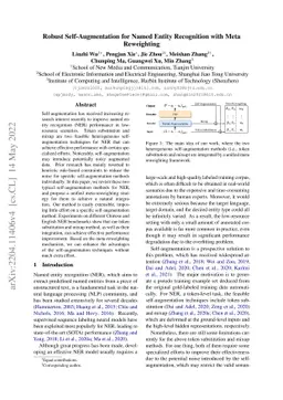 Robust Self-Augmentation for Named Entity Recognition with Meta
  Reweighting