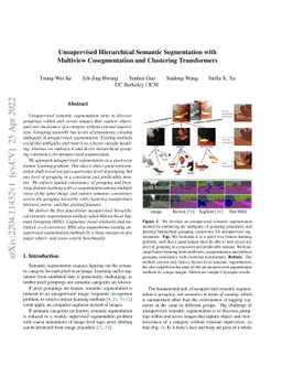 Unsupervised Hierarchical Semantic Segmentation with Multiview
  Cosegmentation and Clustering Transformers