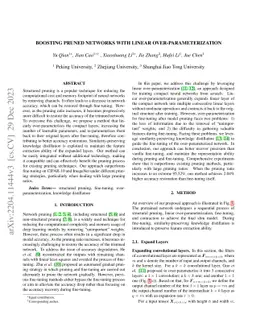 Boosting Pruned Networks with Linear Over-parameterization