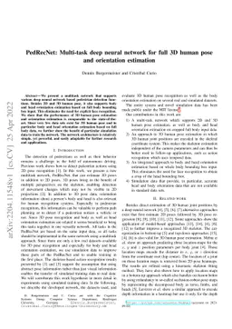 PedRecNet: Multi-task deep neural network for full 3D human pose and
  orientation estimation