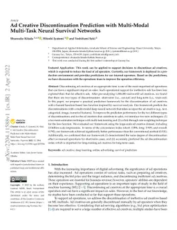 Ad Creative Discontinuation Prediction with Multi-Modal Multi-Task
  Neural Survival Networks