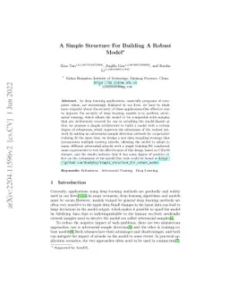 A Simple Structure For Building A Robust Model