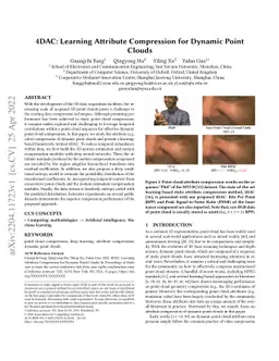 4DAC: Learning Attribute Compression for Dynamic Point Clouds