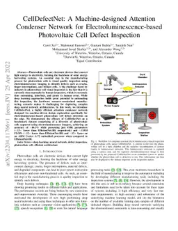 CellDefectNet: A Machine-designed Attention Condenser Network for
  Electroluminescence-based Photovoltaic Cell Defect Inspection