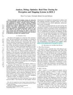 Analyze, Debug, Optimize: Real-Time Tracing for Perception and Mapping
  Systems in ROS 2