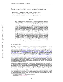 Task-Induced Representation Learning