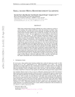 Skill-based Meta-Reinforcement Learning