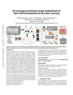 On Leveraging Variational Graph Embeddings for Open World Compositional
  Zero-Shot Learning