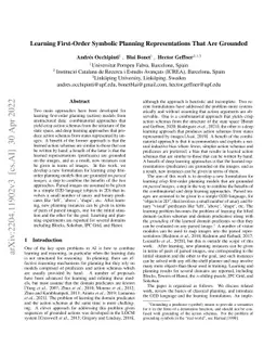 Learning First-Order Symbolic Planning Representations That Are Grounded