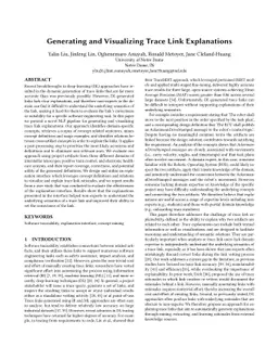 Generating and Visualizing Trace Link Explanations