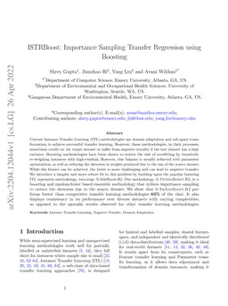 ISTRBoost: Importance Sampling Transfer Regression using Boosting
