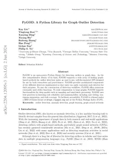 PyGOD: A Python Library for Graph Outlier Detection