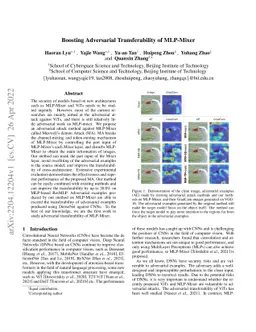 Boosting Adversarial Transferability of MLP-Mixer