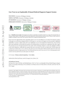 User Trust on an Explainable AI-based Medical Diagnosis Support System