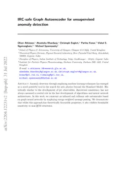 IRC-safe Graph Autoencoder for unsupervised anomaly detection