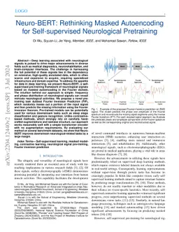 Neuro-BERT: Rethinking Masked Autoencoding for Self-supervised
  Neurological Pretraining
