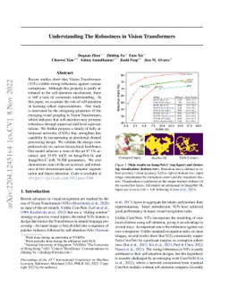 Understanding The Robustness in Vision Transformers