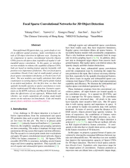 Focal Sparse Convolutional Networks for 3D Object Detection