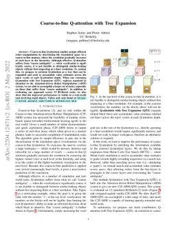 Coarse-to-fine Q-attention with Tree Expansion